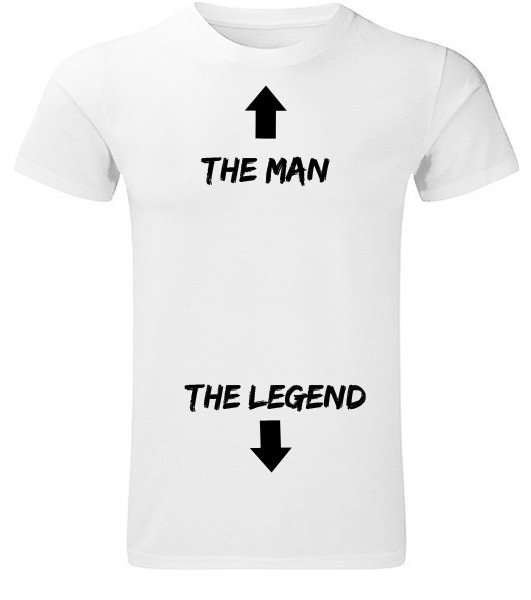 Majice sa stampom natpisom slikom/Zanimljive majice bezobrazne/the men legend.jpg